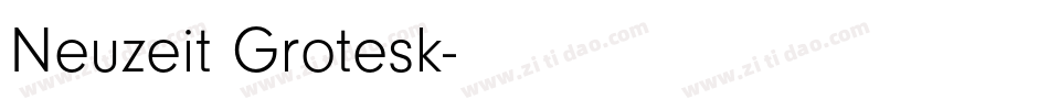 Neuzeit Grotesk字体转换